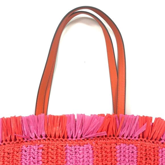 Kate Spade Sam Stripe Straw Tote - Picture 9 of 14